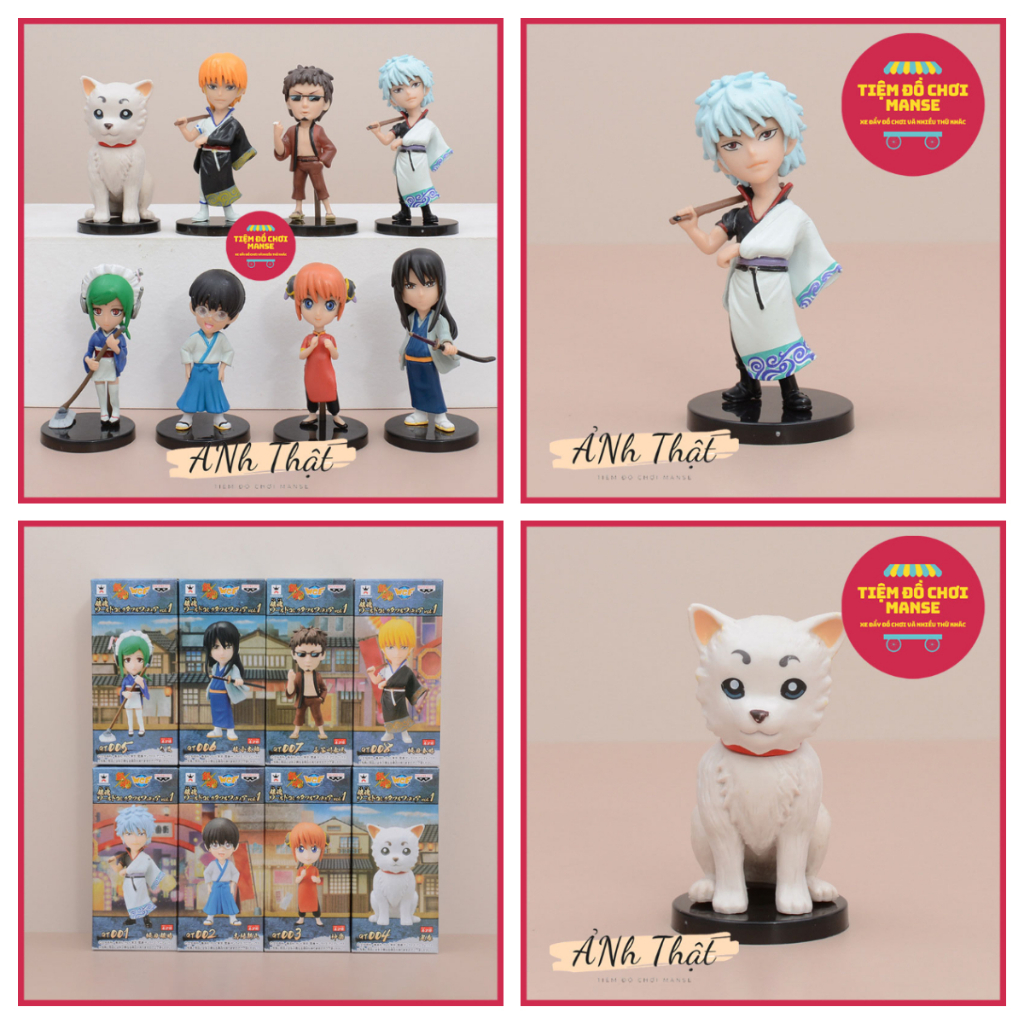 Gintama Silver Soul Toy Model - Katsura Kotaro, Sadaharu, Taizo Hasegawa, Kagura, Tam - Manse Toy Sh