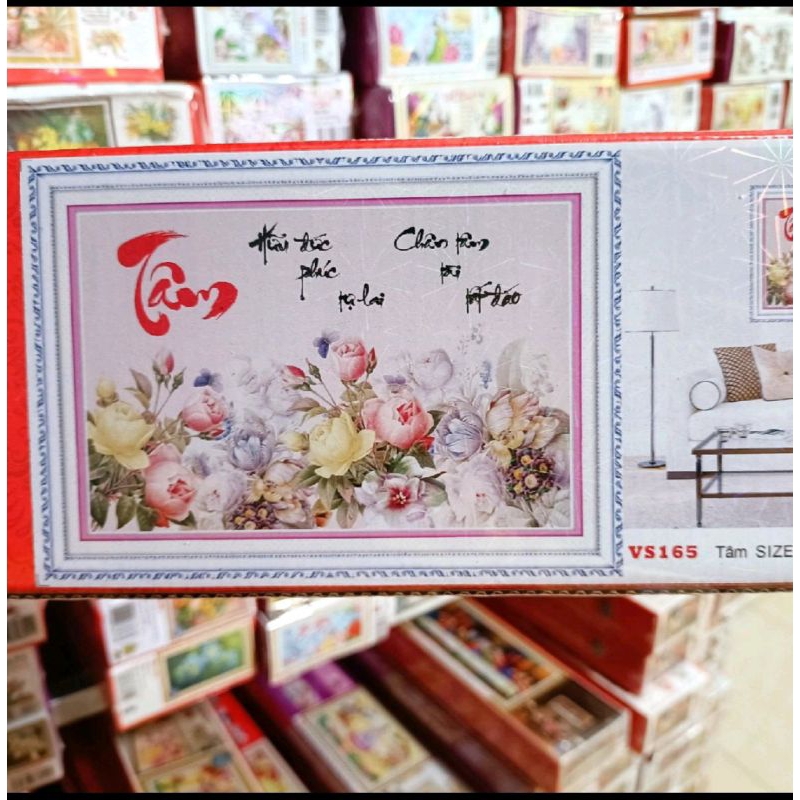 TAM ภาพวาดเพชรประดิษฐ์ตัวอักษร VS165-80x56cm