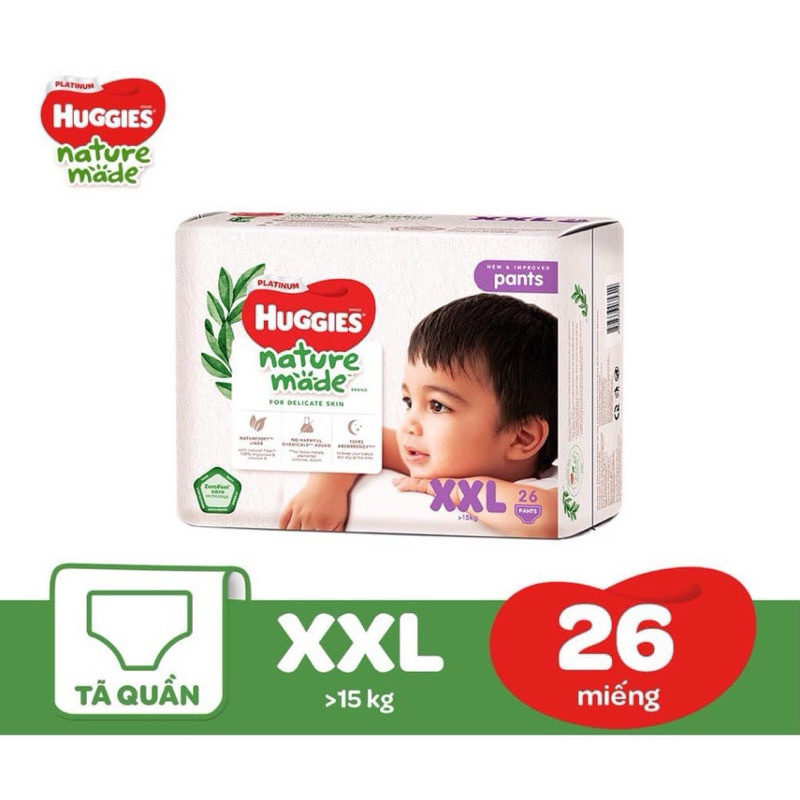 กระเป๋า Huggies THIN NATURE DIAPER MADE SIZE XXL26