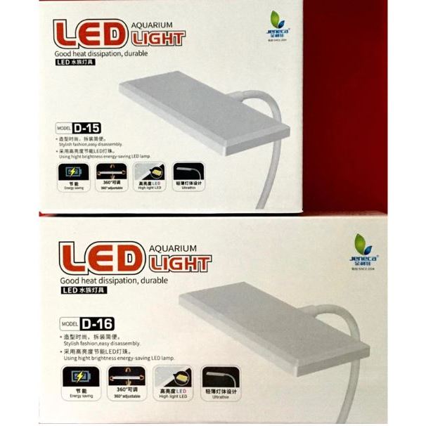 JENECA D15 D16 ไฟ led ปลาแดง, Mini RGB สําหรับระบายสีปลาช่อน, กุ้ง, ปลาทะเล