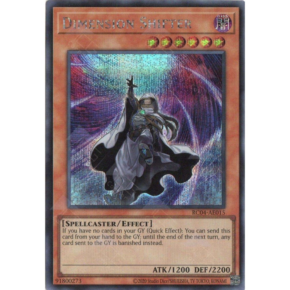 [ การ์ด Yugioh ของแท้ ] Dimension Shifter - RC04-AE015