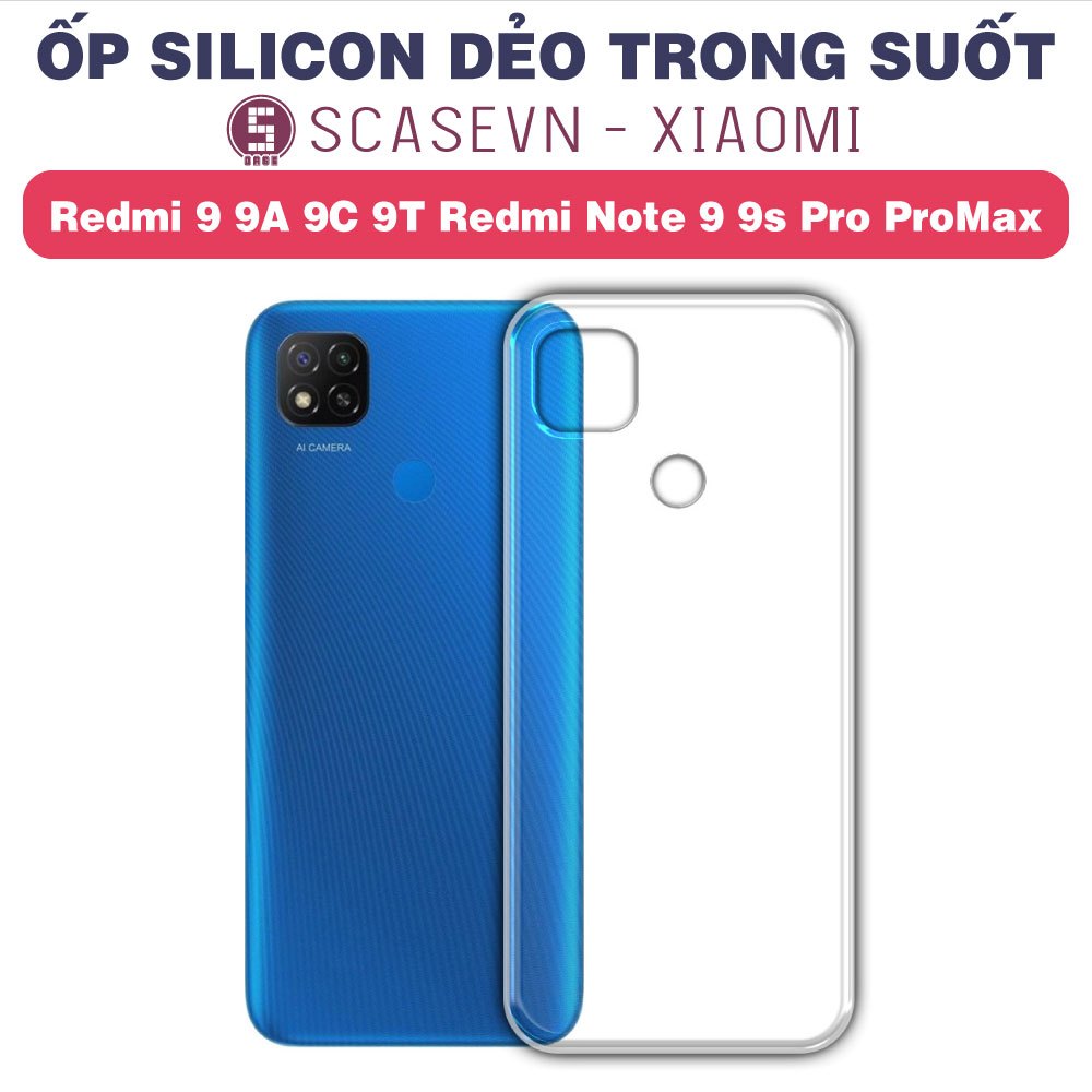 Xiaomi Redmi 9 9A 9C 9T Redmi Note 9 9s Pro ProMax เคสซิลิโคนใส (ประเภทดี)