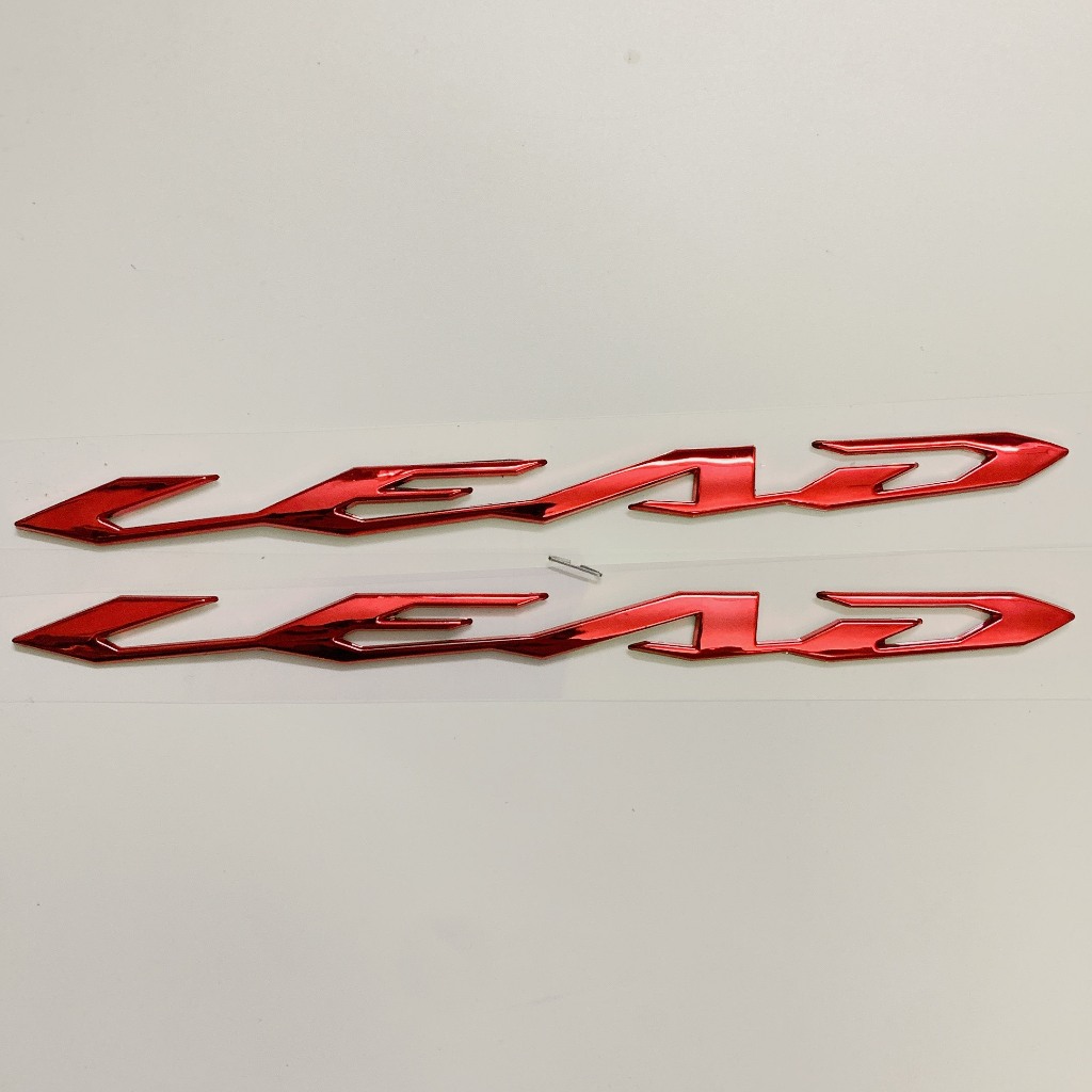 จับคู่ LEAD LETTERS นําเข้าใน ZIN GOODS สําหรับรถยนต์ปี 2017-2022, SUPER SHARP สีแดง