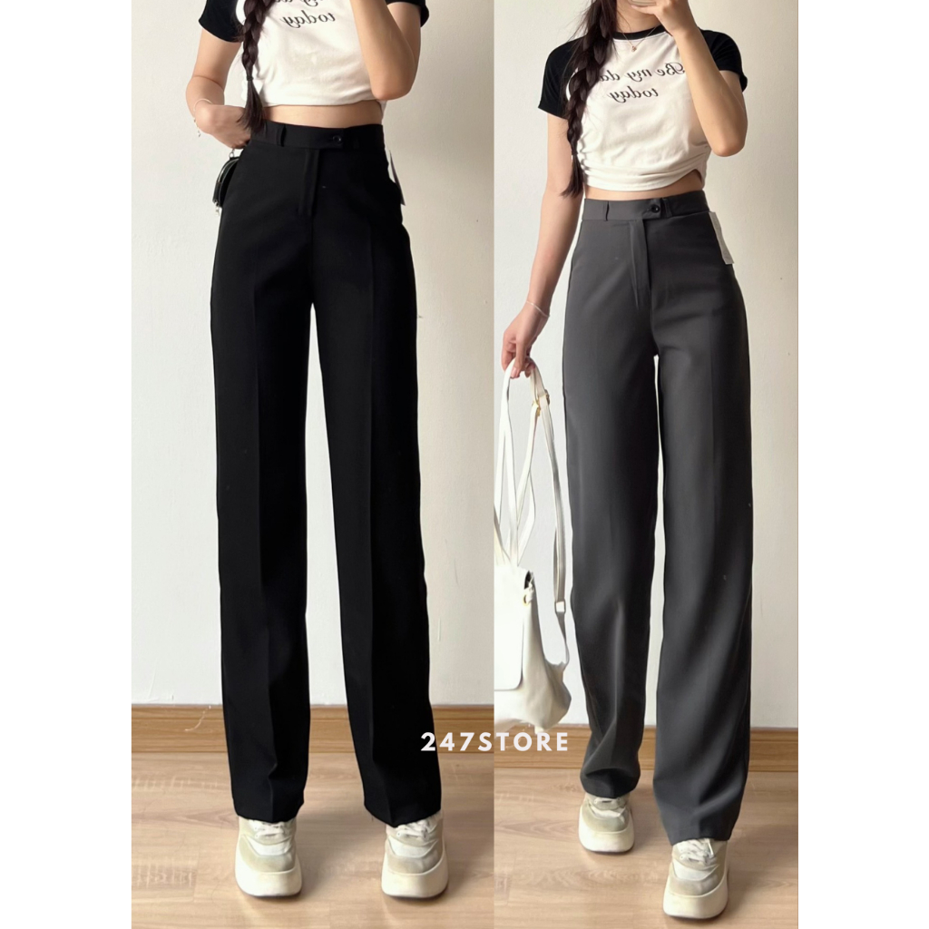 กางเกงลุยหิมะขากว้างเอวสูง - 247store - Q09_P0K1