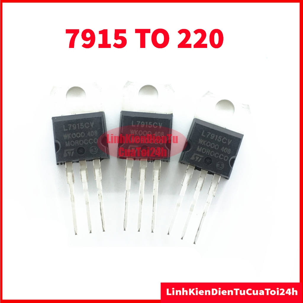 ตัวควบคุมแรงดันไฟฟ้า IC 15V 7915 L7915 L7915CV LM7915 7915CV 1.5A TO-220 Pins