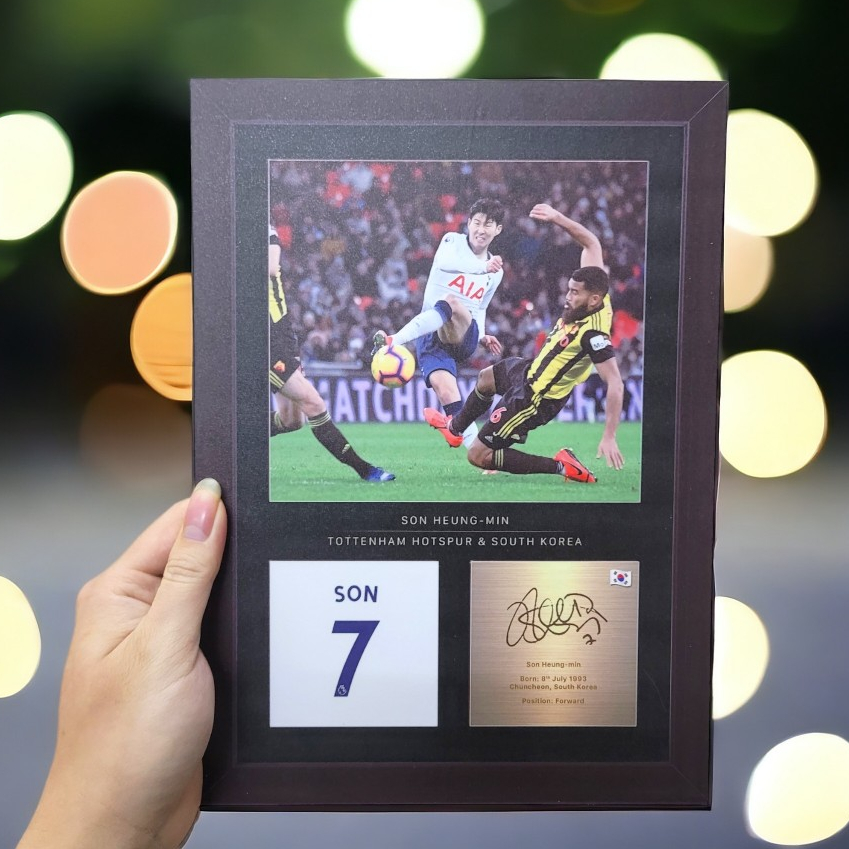 SHOP PHOTO ️ โปสเตอร์ลูกชาย Heung-Min Team Spurs Tottenham Hotspur - FOOTBALL WALL PAINTING ️ จัดส่ง