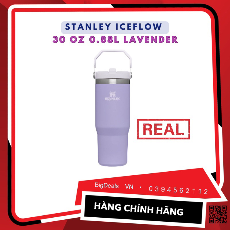 Stanley Iceflow Flip Straw Tumbler 30 oz 0.8L, Lavender ️ BigDealsVN