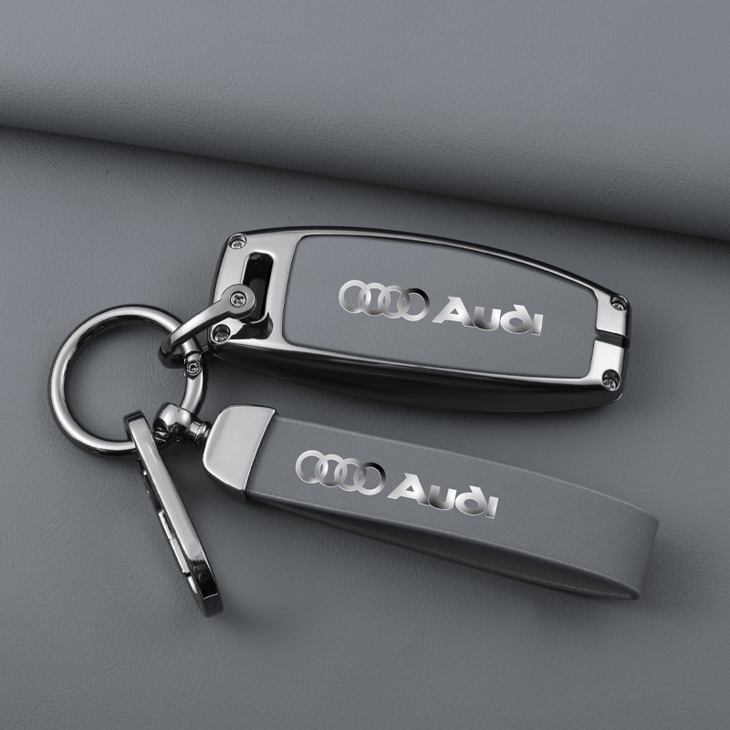 ฝาครอบกุญแจรถสําหรับ Audi A6L A7 A8 Q8 Etron C8 D5 A1 A3 8V A4 B9 A5 A6 C7 Q3 Q5 Q7 - พวงกุญแจ