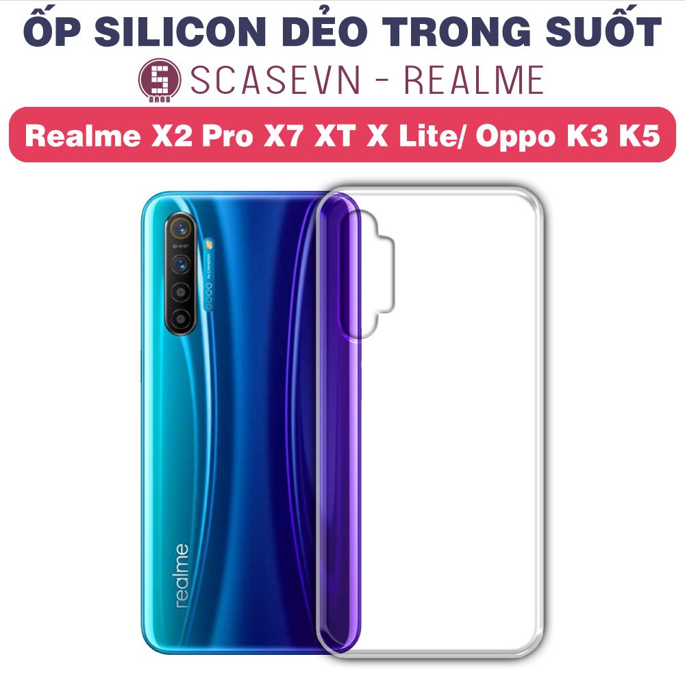 Realme X2 Pro X7 XT X Lite Oppo K3 K5 เคสซิลิโคนใส (Nice Type)