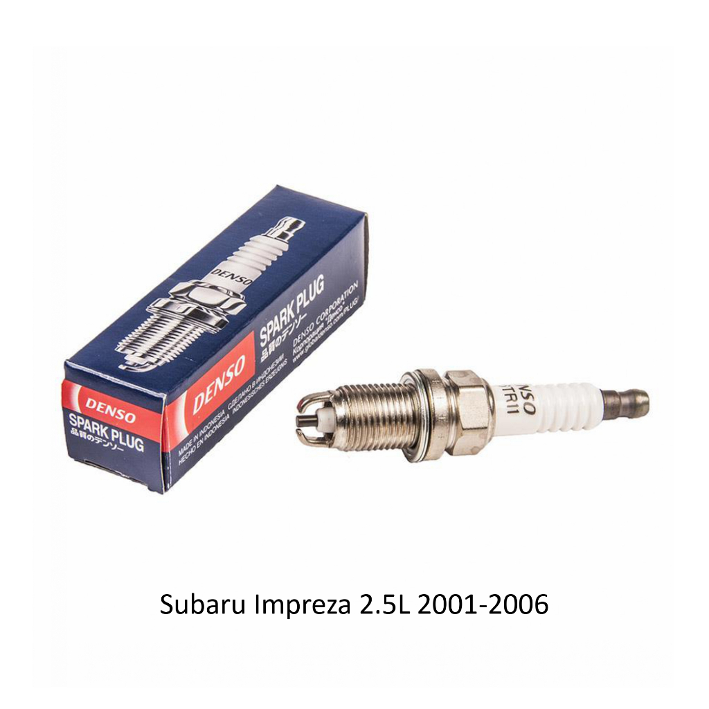 ชุดหัวเทียน 4 ชิ้น สําหรับ Subaru Impreza 2.5L 2001-2006 จาก Denso รหัส K16TR11 - ปลายเข็ม 2 อัน
