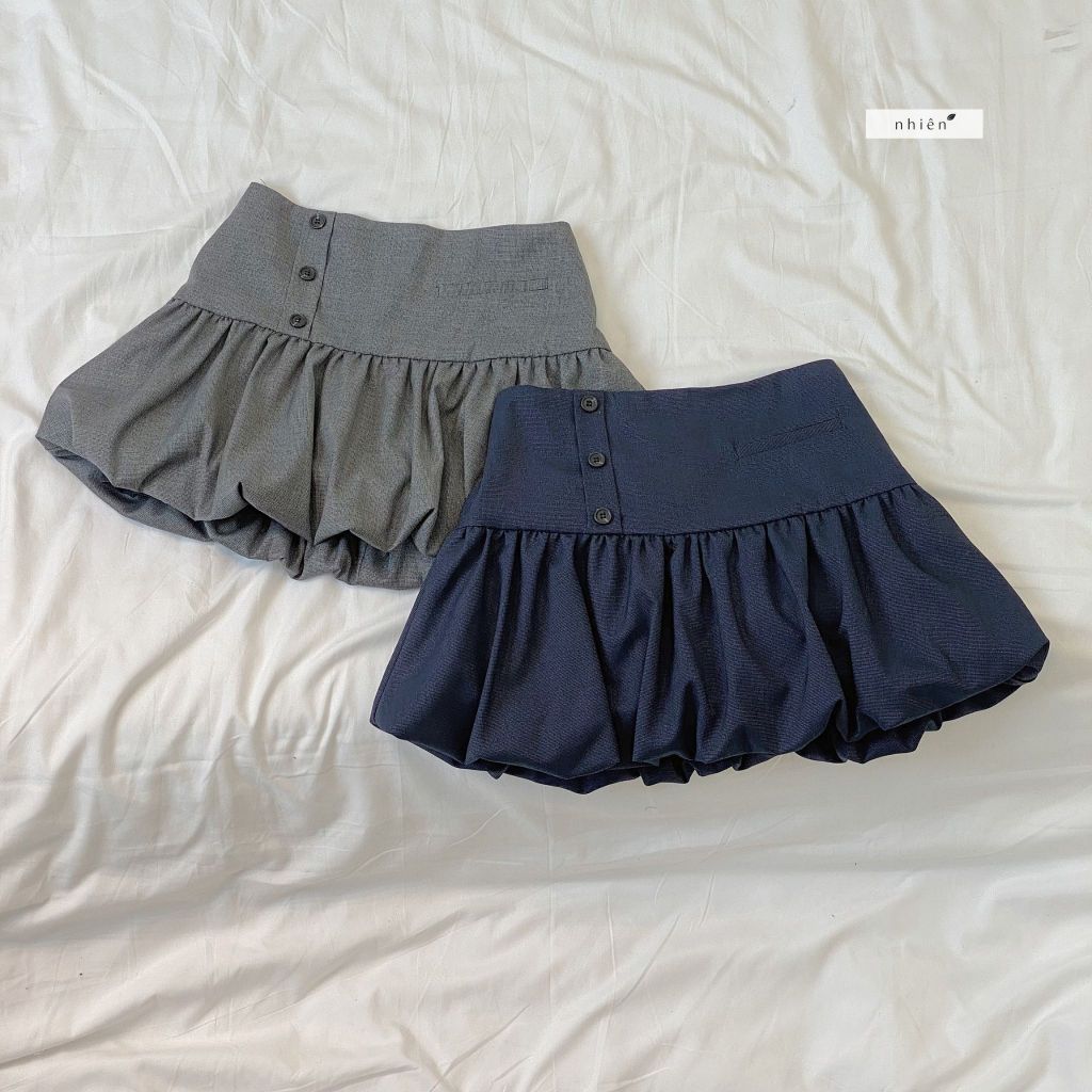 กระโปรง Blushy nhanhienvintage BV136 กระโปรงสั้นสควอช