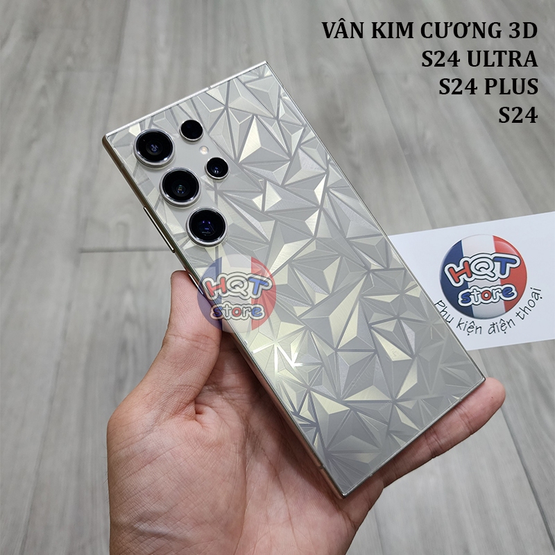ฝาหลังลายเพชร 3D สําหรับ S24 Ultra / S24 Plus / S24 โปร่งใส