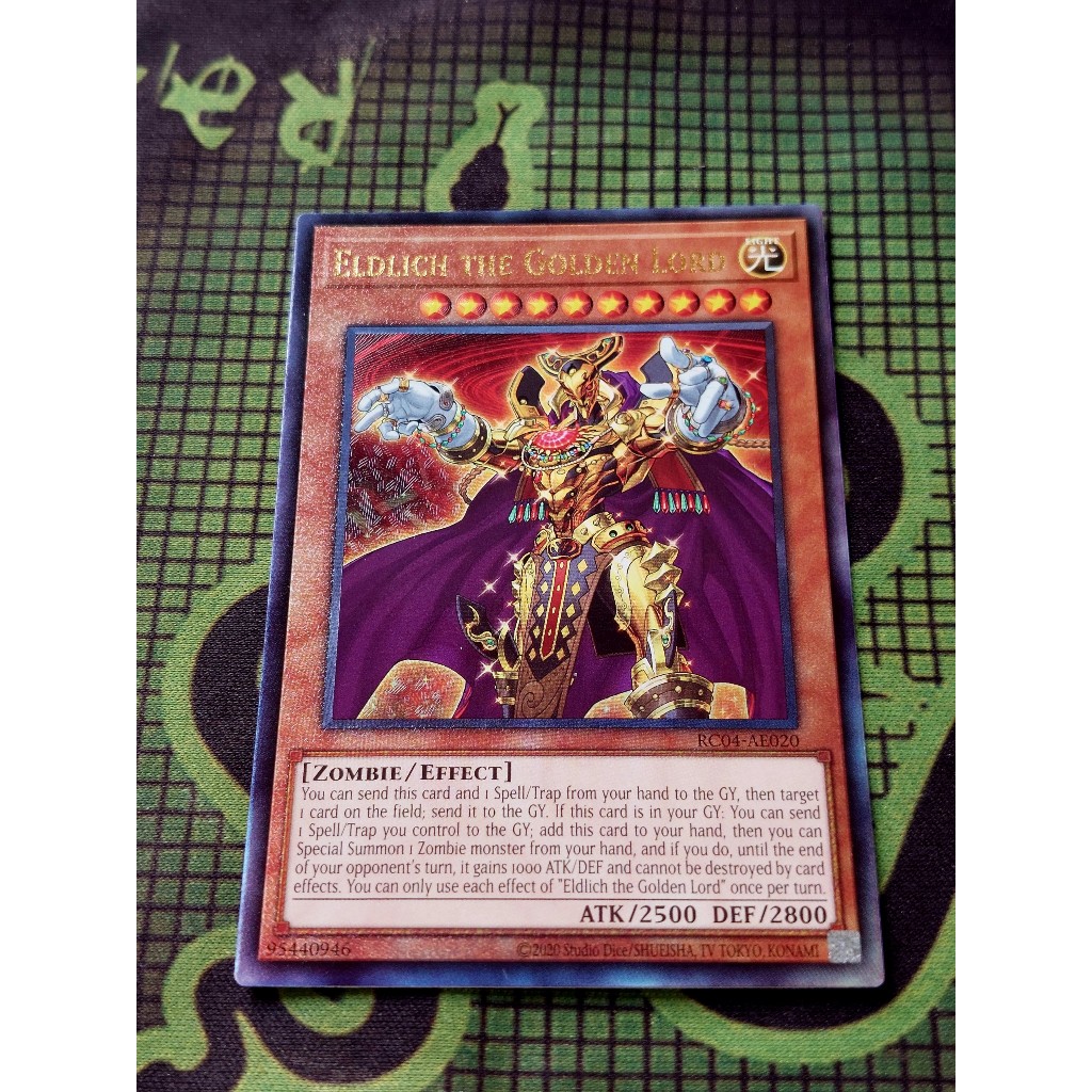 [ Do Lac Shop ] Yugioh Monster Card RC04-AE020 Eldlich the Golden Lord
