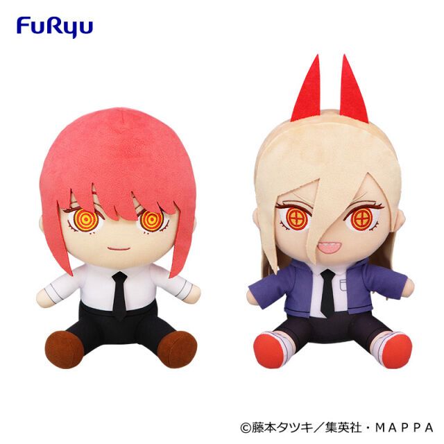 [FuRyu] ตุ๊กตาหมี Chainsaw Man Furyu Big Plush Makima และ Power ของแท้จากญี่ปุ่น