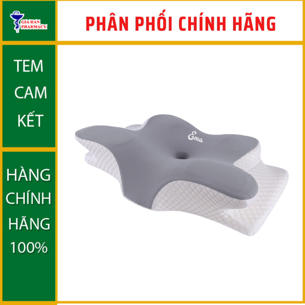 หมอน Ema รุ่นที่ 2 ช่วยรองรับศีรษะและคอ ปรับปรุงกระดูกปากมดลูก - NT Gia Han