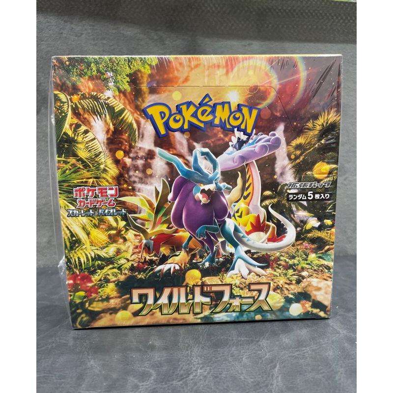 [PokeElite ] Original Pokemon SV5K Wild Force Booster Box Card Box TCG Trading Card Game
