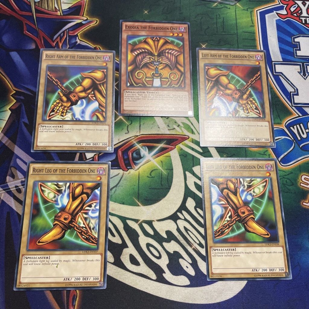 Combo การ์ด Gods of Power Exodia Yugioh 5 ชิ้น - ห่อพลาสติกป้องกันฟรี