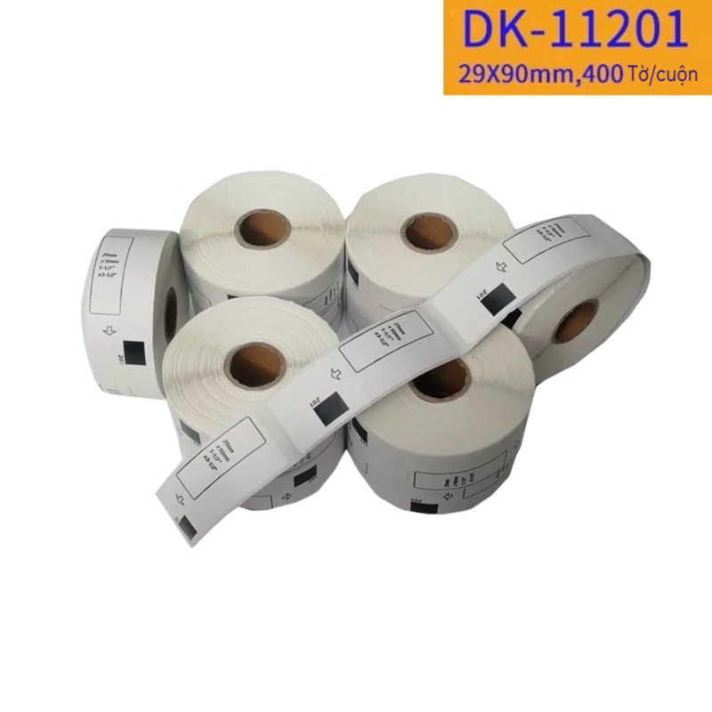 (คุณภาพสูง) กระดาษพิมพ์ฉลาก QL700, QL800 29x90mm 400 แสตมป์