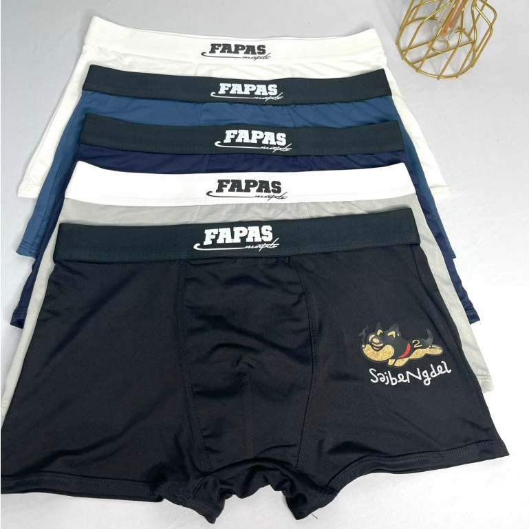 ชุดชั้นในยางยืดเย็นสําหรับผู้ชายของ Fapas กางเกงในชายยืด 4 ทางยืดหยุ่นสูง_S2