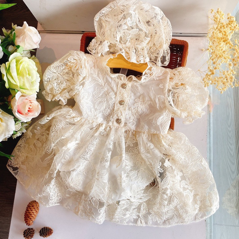 ชุดเดรสเด็กแรกเกิดสําหรับเด็กทารกผู้หญิงง110