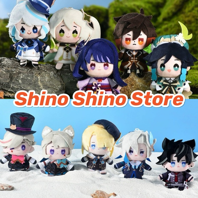 [มีจําหน่าย] โครเชต์ตุ๊กตาตุ๊กตานิ้วหุ่นตุ๊กตา genshin impact อย่างเป็นทางการ venti ei zhongli neuvi