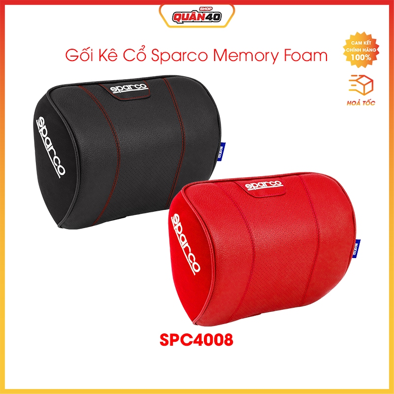 Sparco SPC4008 หมอนรองคอรถยนต์ วัสดุเมมโมรี่โฟม - สินค้าของแท้