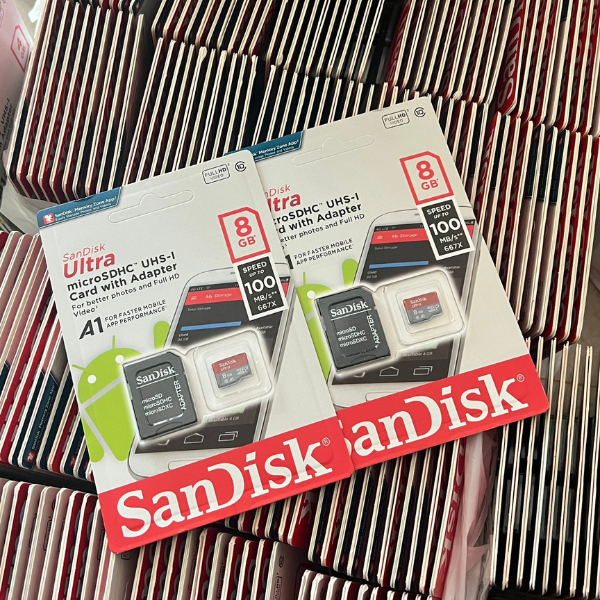 การ์ดหน่วยความจําตุ่ม Sandisk 128G