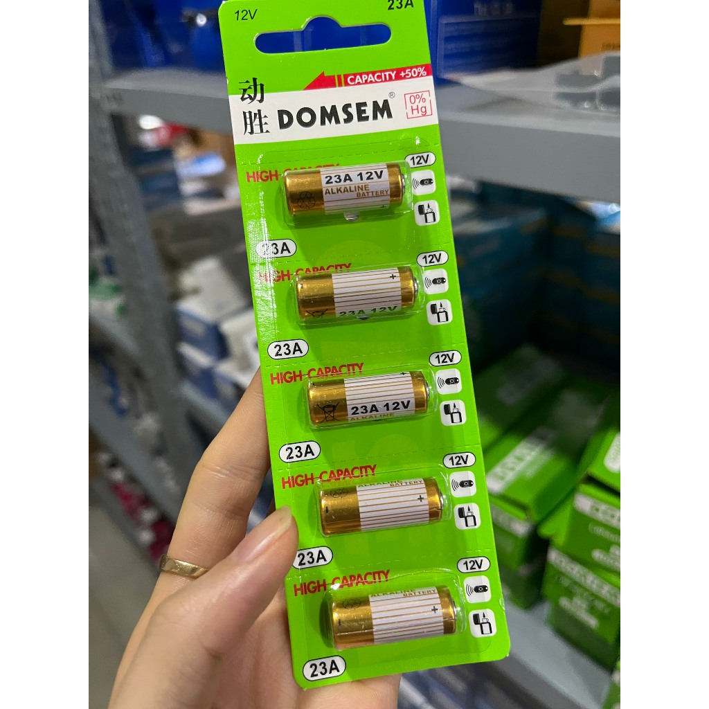 พุพองแบตเตอรี่ 5 ก้อน A23 A23 - 23A - L1028F 12V สําหรับรีโมทรถยนต์,...