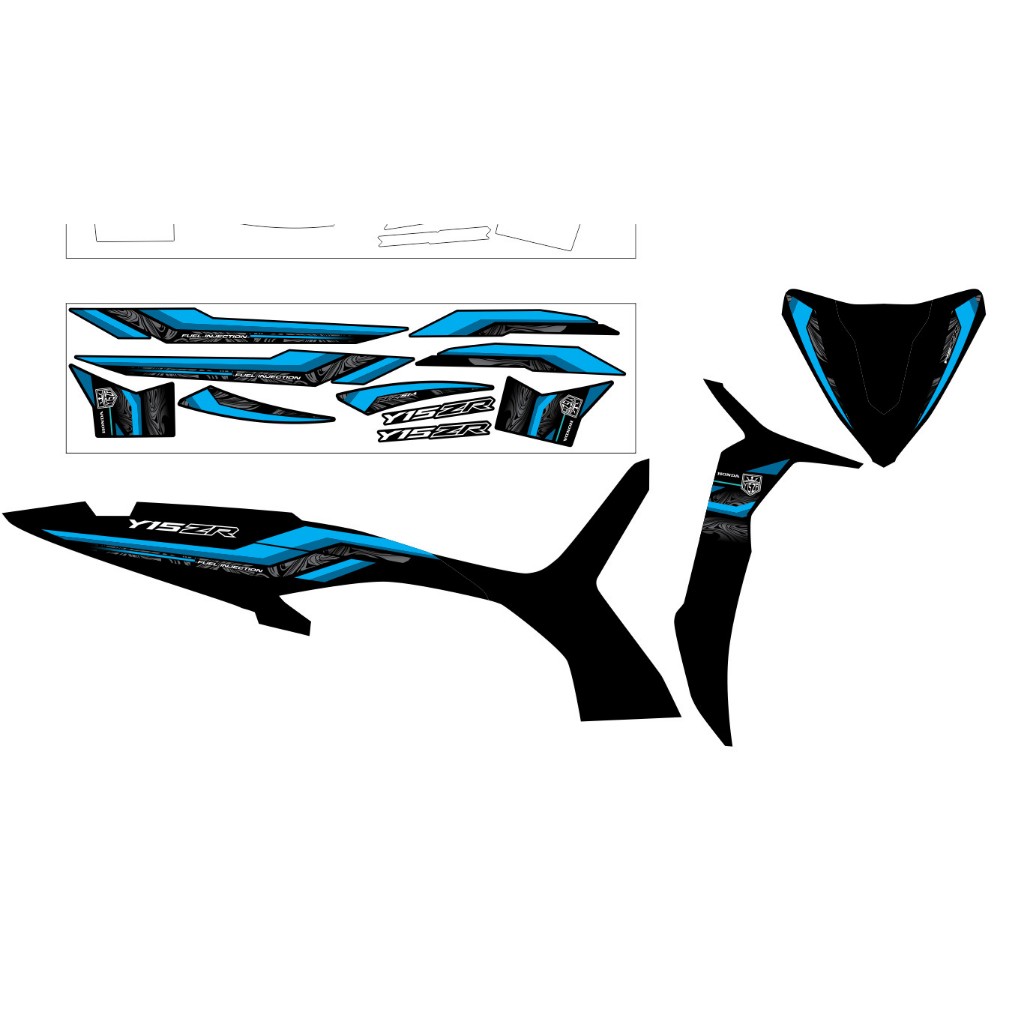 WAVE RSX REMOVABLE EDITION Y15ZR BLUE BLUE BLUE คุณภาพสูงแสตมป์, การออกแบบแสตมป์ 3 ชั้นที่สวยงามสุด 