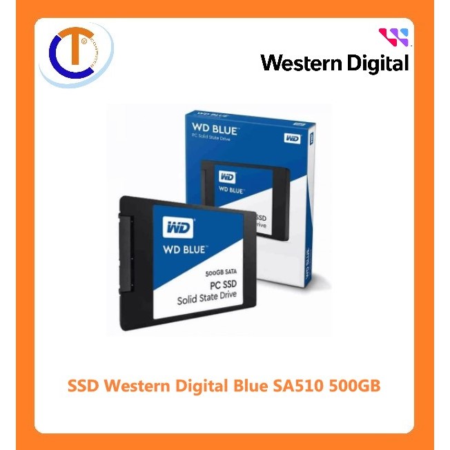 Western Digital Blue SA510 500GB SSD WDS500G3B0A (SATA3/ 2.5 นิ้ว/ 560 เมกะไบต์/วินาที/ 530 เมกะไบต์