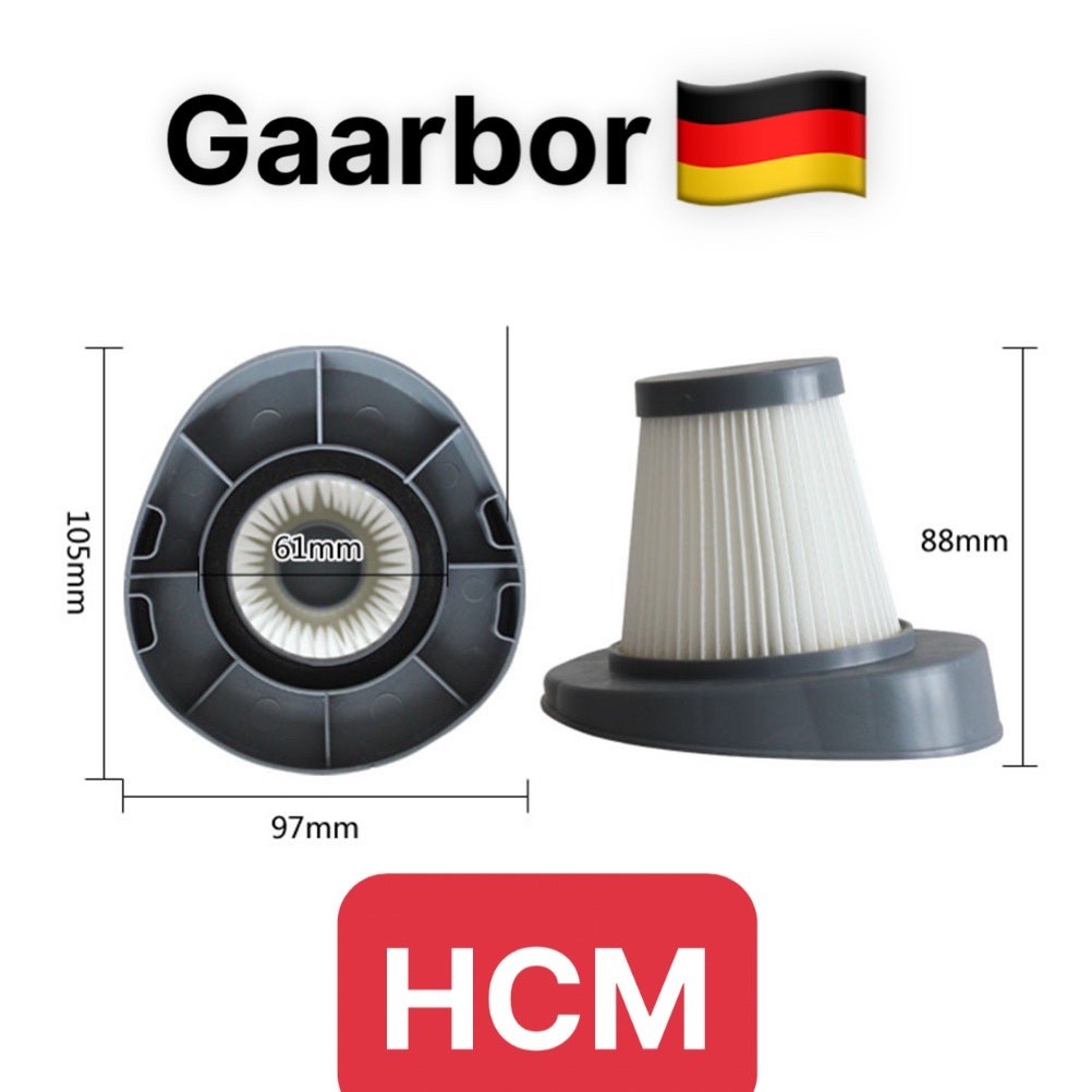 [Nam] ชุดไส้กรองเครื่องดูดฝุ่นแบบมือถือ 2 ชิ้น Gaabor GVCW-M15AS และ GVCW-M15A02