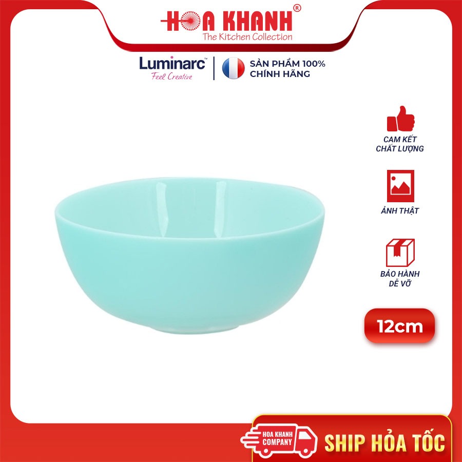 Luminarc Diwali Light Turquoise Glass Cup 12cm สําหรับเก็บอาหาร กระจกนิรภัย กันกระแทก - P9201 - ชุด 