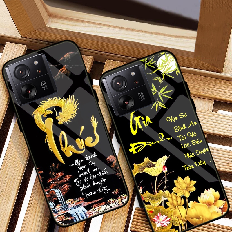 XIAOMI 13T, 13T PRO, REDMI K60 ULTRA Case Premium 3D พิมพ์กระจกนิรภัยด้านหลัง