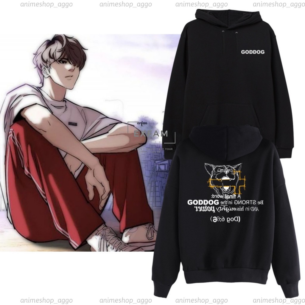 Goddog Seong Yohan Goddog Crew Lookism เสื้อกันหนาวมีฮู้ดสําหรับผู้ชายและผู้หญิงทุกขนาดรุ่นใหม่