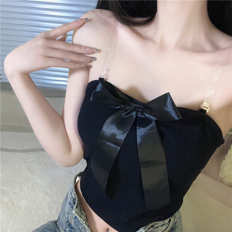 เสื้อเบลาส์ถ้วยโบว์ใหญ่แฟชั่นสําหรับผู้หญิง ม645