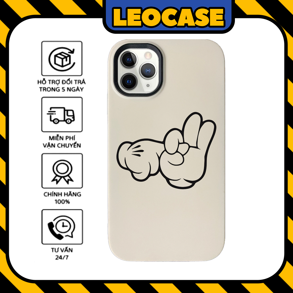 Leocase Logo Handsign meme เคส iPhone ซิลิโคนระดับพรีเมียมสําหรับ iPhone 15/14/13/12/11/X/Xsmax/8/7p