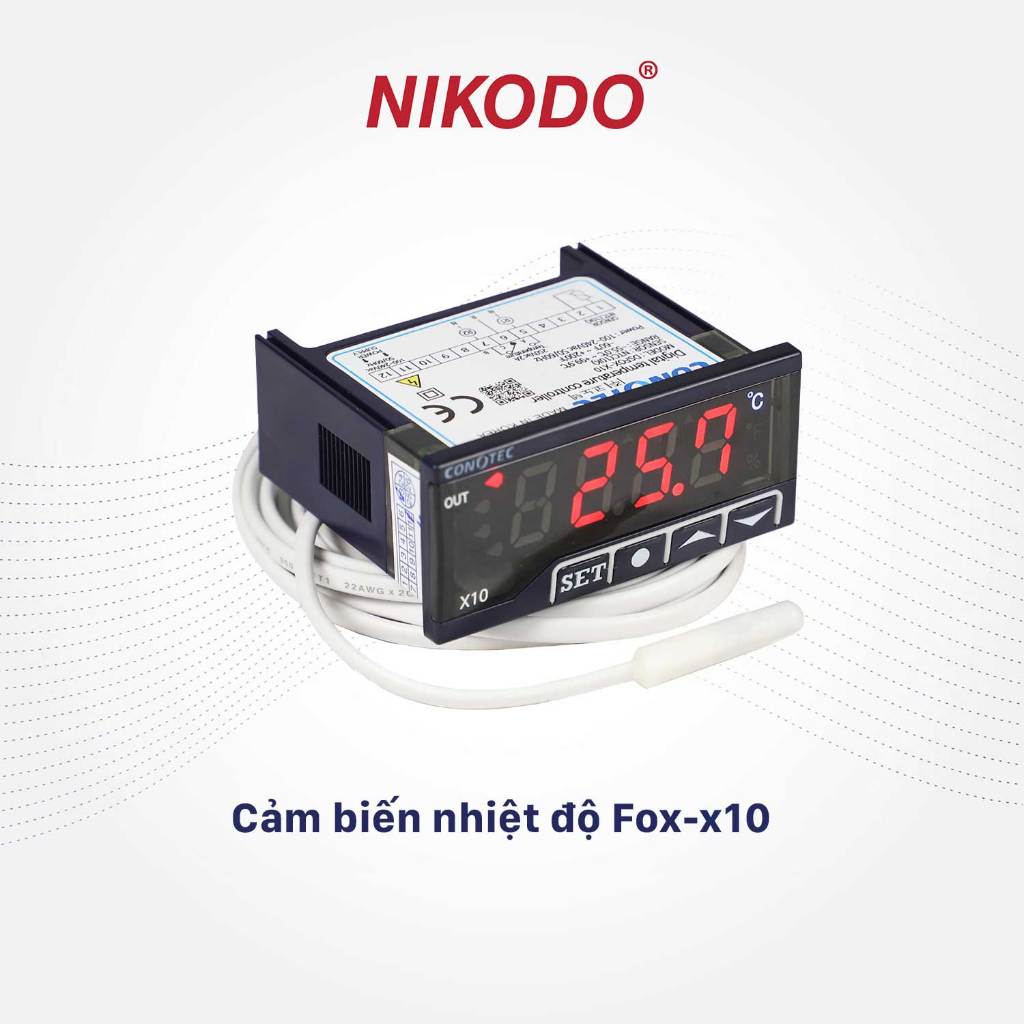 FOX-X10 เซ็นเซอร์วัดอุณหภูมิ ช่วงวัดอุณหภูมิ -55~99.9