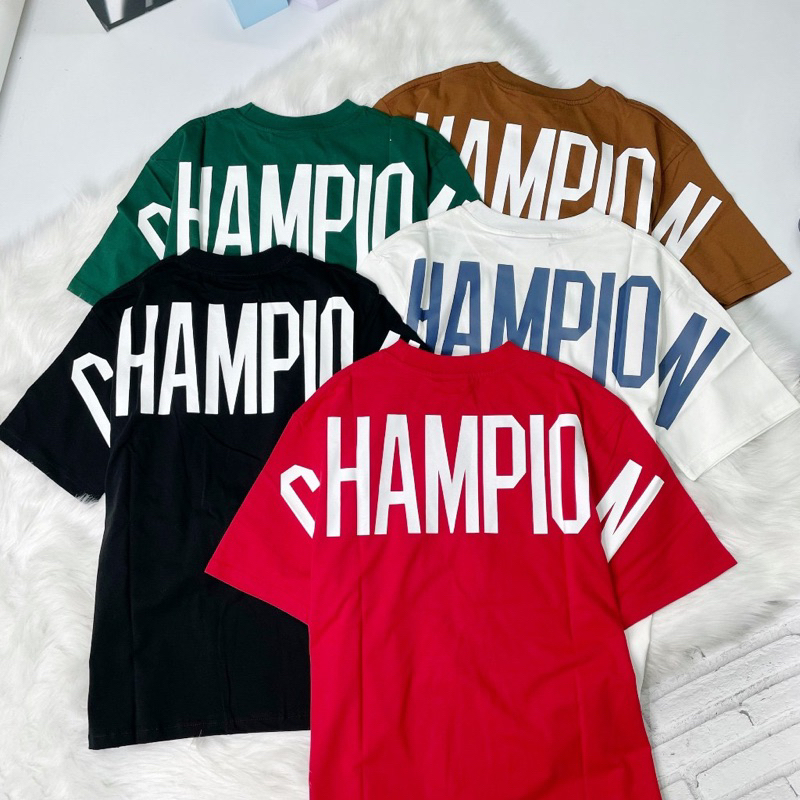 Champion 01 VNXK Shirt ผ้าพิมพ์ลายแขนกุดหลากสี 100% Cotton 2-Way Full Tag