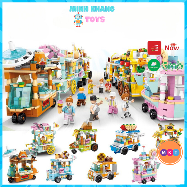 [ ขนาดจีน ] MKT Street Shopping Trolley Assembly Toy,รายละเอียดคุณภาพสูง - Baby Think Development - Minh Khang Toys