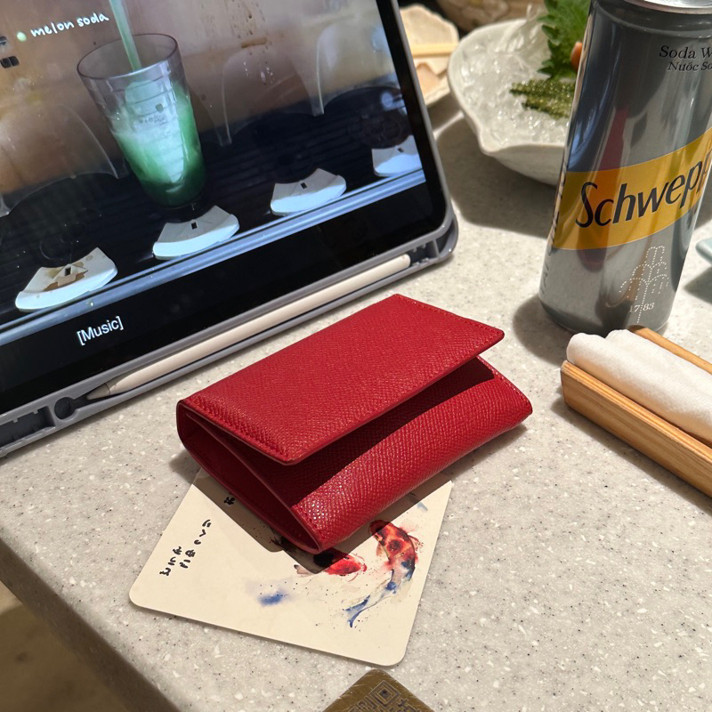 Airu Flap Wallet - AIRU Folding Double Layer Genuine Leather Wallet ( Ouithebrand )