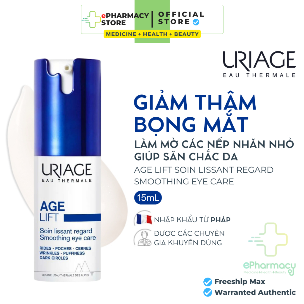 Uriage AGE LIFT SOIN Kissant REGARD Eye Cream Anti-Aging, Firm Eye Area 15ml
