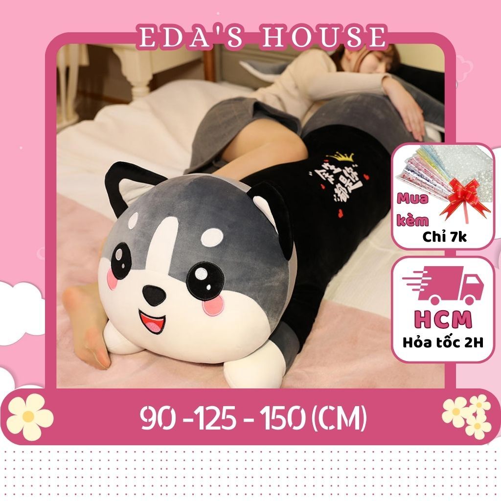 (HCM-Speed 2h 🏠 Husky Cat Teddy Bear Super Big ตุ ๊ กตาสัตว ์ EDA 'S HOUSE