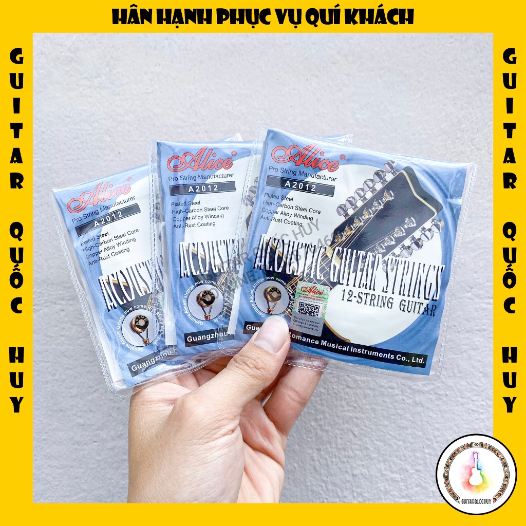 [กีต้าร์ 12 สาย] - สายกีต้าร์โปร่ง Alice A2012 12 สาย - สินค้า Alice Standard