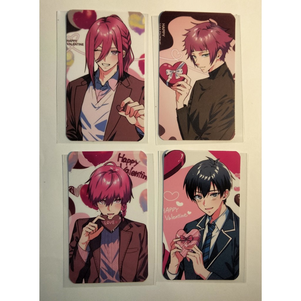 ศิลปินการ์ด Anime Blue Lock Happy Valentine Sae,Isagi,Chigiri,Kuurona