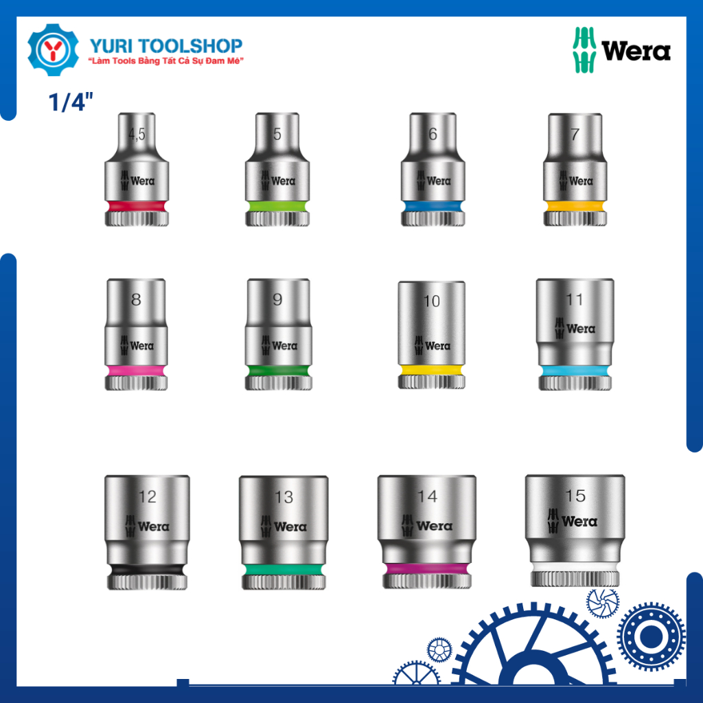 ซ็อกเก็ต 1/4" Wera 8790 HMA Zyklop