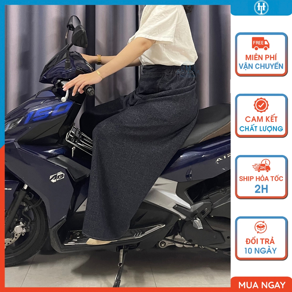 [KHT73] เดรสกันแดดผ่าสําหรับผู้หญิงขี่ ผ้าคอตตอนหนานุ่มสวย ขากระดุม H&T FASHION