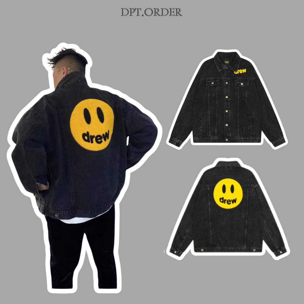 (คุณภาพดีที่สุด) Dr.w House Black Denim Jacket สินค้าคุณภาพสูง