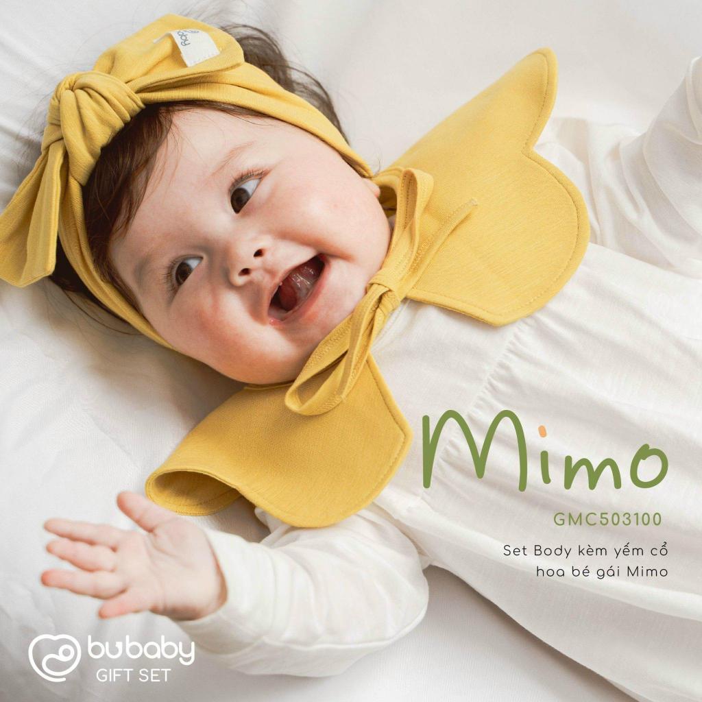 B02014 body Setคอปกลายดอกไม้สําหรับเด็กผู้หญิง Mimo GMC503100 เสื้อบูเบบี้ไม่มีกางเกง
