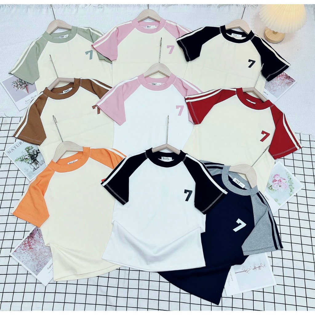 Brip Baby Tee Shirt PRINTED NUMBER 7 Guangzhou L1 4-Way Stretch - Du Tu Le Shop