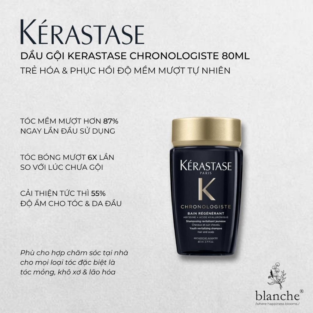Kerastase Shampoo Travel Size 80ml - Densifique, Specifique, Chronologiste &amp; Chroma